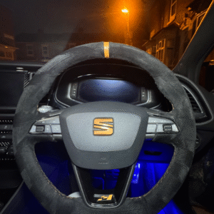 Custom steering wheel cover